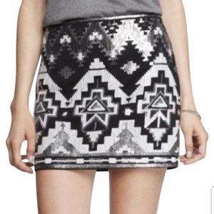 Express sequin skirt